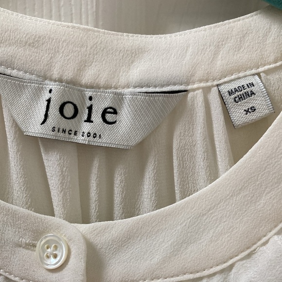 Joie Silk Ruffle Embroidery Blouse XS - Picture 3 of 4